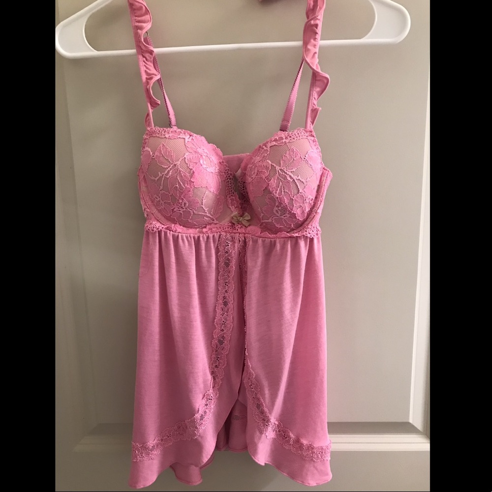 Victoria’s Secret light pink lingerie set